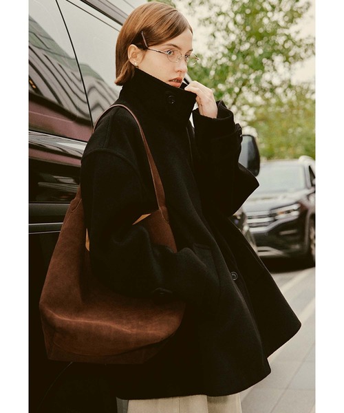 コート アウター スタンドネック ベーシックハーフコート FD24W412