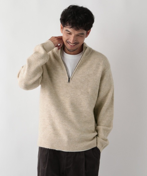 FOUND GOOD（ファウンドグッド） セーター ニット ふわふわハーフZIP