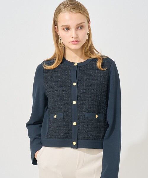 ANAYI（アナイ） カーディガン 「Eternal Line 2025」ミックスツイード