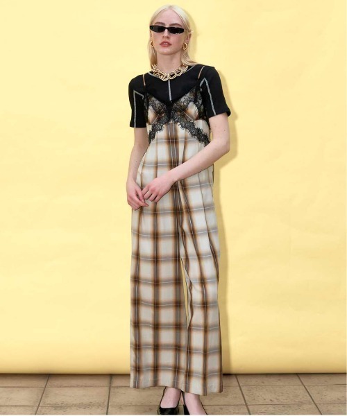MAISON SPECIAL（メゾンスペシャル） オールインワン Plaid Lace