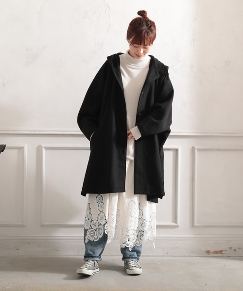 soulberry（ソウルベリー） ポンチョ ふわっとかぶるだけの黒い