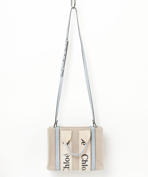 Chloe（クロエ） Woody スモールトート 2WAYバッグ - ベージュ