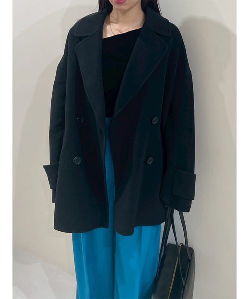 Mila Owen（ミラオーウェン） ピーコート pコート woolコクーン