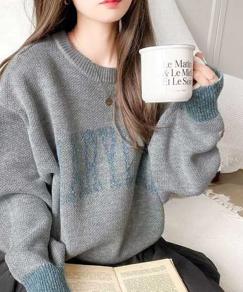 Java ニット セーター ジャバコラボ」大人カジュアルの定番。2wayMIX