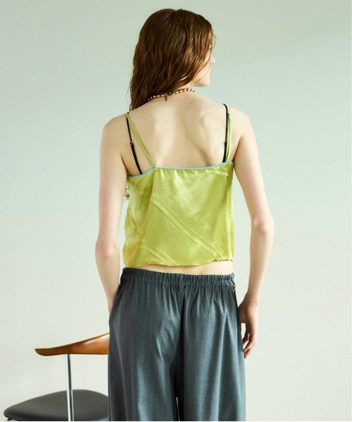 MAISON SPECIAL（メゾンスペシャル） キャミソール Lace Docking Satin