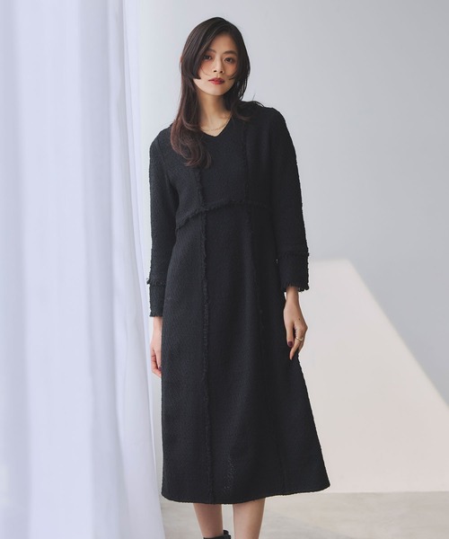 &. NOSTALGIA（ノスタルジア） ワンピース ツイードワンピース