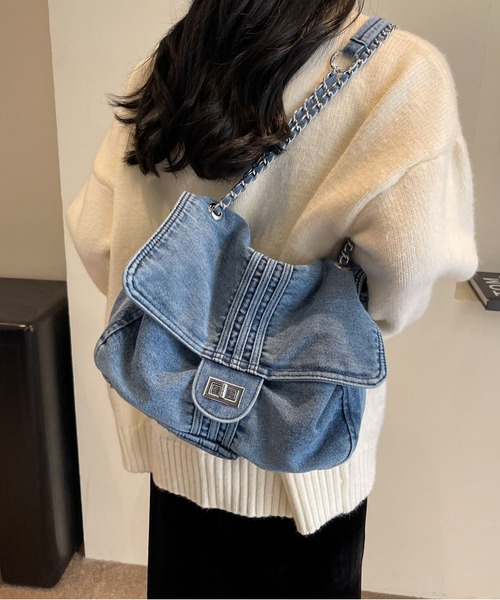 LA VORAGINE（ラ ヴォラジネ） ショルダーバッグ バッグ デニム