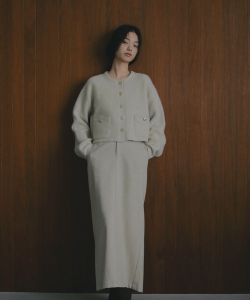 A part by（アパートバイ） カーディガン CNラクーンコンキンボタン