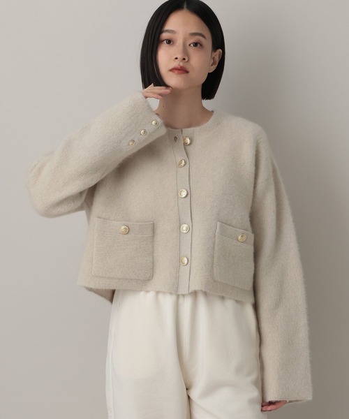 A part by（アパートバイ） カーディガン CNラクーンコンキンボタン