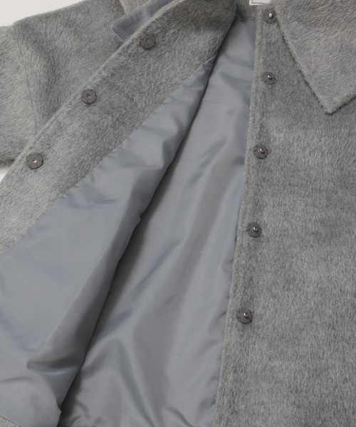 Fit more（フィットモア） コート アウター ビッグカラーウールライク