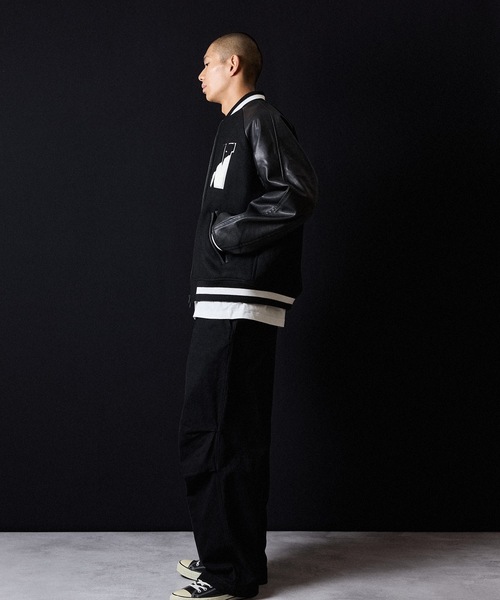 NUMBER (N)INE（ナンバーナイン） スタジャン RAGLAN SLEEVE ZIPPER