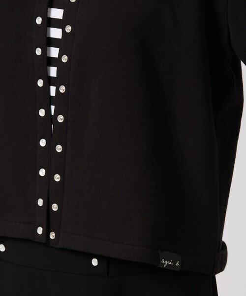 agnes b.（アニエスベー） カーディガン WEB限定 ロゴ コットン 長袖