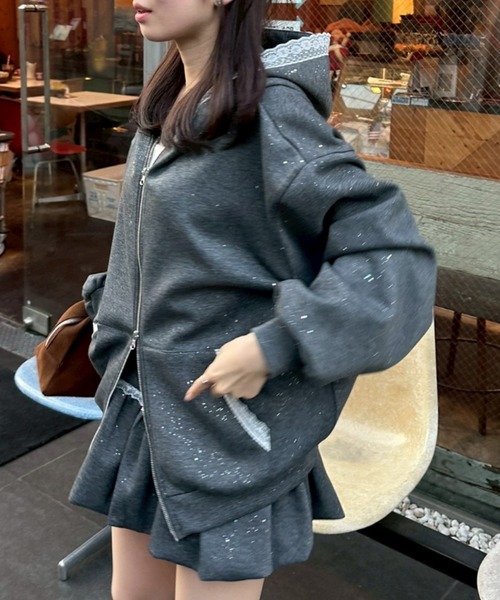 continuer de NICE CLAUP パーカー 「2026SS」レース使いZIPUPパーカー