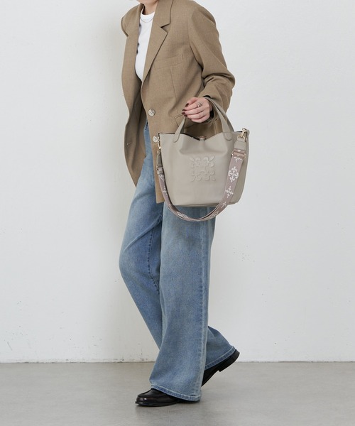 russet（ラシット） トートバッグ エンボスモノグラム2WAYミニトート