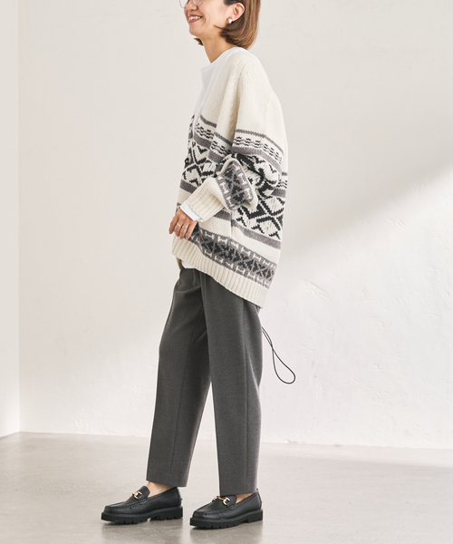 FRAMeWORK（フレームワーク） カーディガン ジャガードカーディガン
