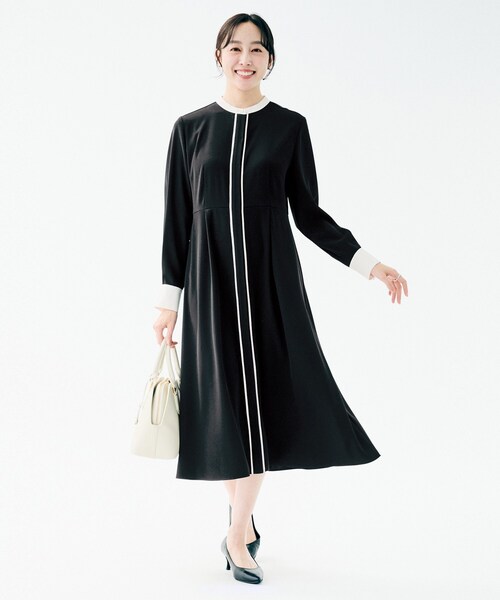 UNTITLED（アンタイトル） ワンピース 「洗える/前開き/フォーマル