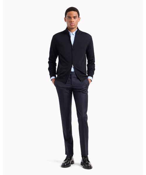 EMPORIO ARMANI カーディガン 「エンポリオ アルマーニ」ジップアップ