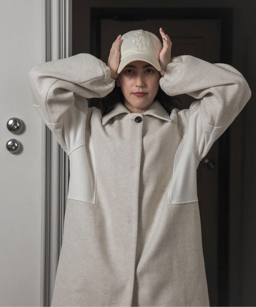 lawgy（ラウジー） コート アウター side different material coat