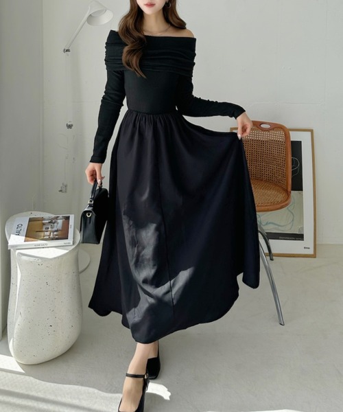 Ada. ワンピース 異素材 ドッキング ワンピース : ZOZOTOWN Yahoo!店