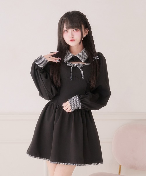 Pal elfy ワンピース 胸開き配色ワンピース : ZOZOTOWN Yahoo!店