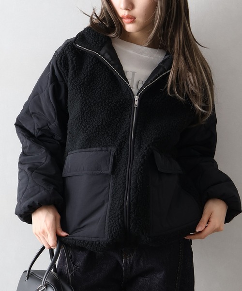 SpRay（スプレイ） ブルゾン アウター ボア裏キルトスタンドブルゾン