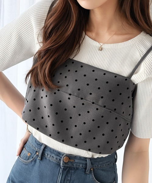 classicalelf（クラシカルエルフ） キャミソール 大人魅せ♪ドット柄