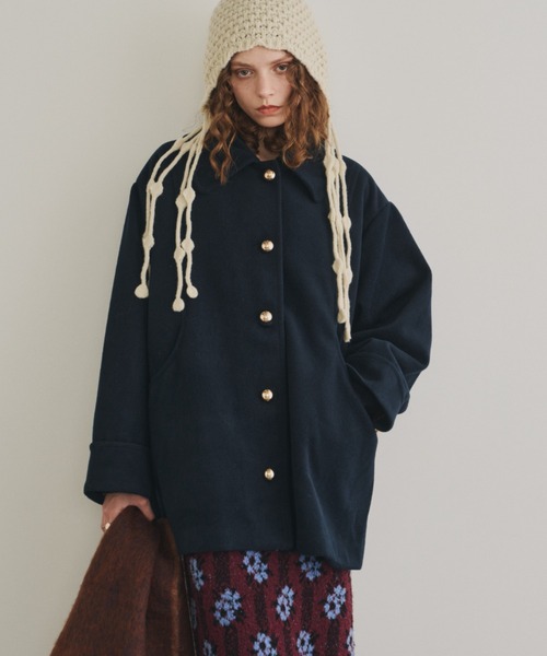 Unitage（ユニテージ） ステンカラーコート コート 金釦ミドルコート