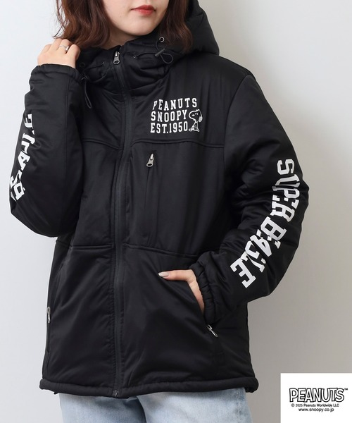 PEANUTS コート ジャケット スヌーピーアウトドアヒータージャケット