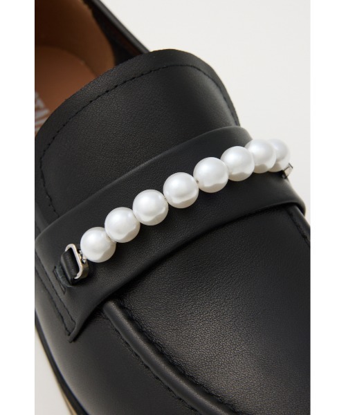 STACCATO（スタッカート） ローファー パールチェーンプラットフォーム