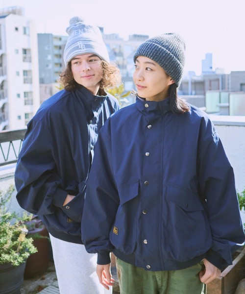 BROKEN BASE（ブロークンベース） ナイロンジャケット 裏フリース