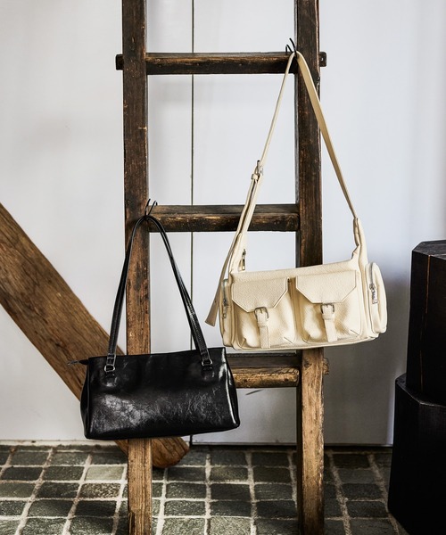 LAKOLE（ラコレ） ショルダーバッグ バッグ ダブルベルトポケットワン