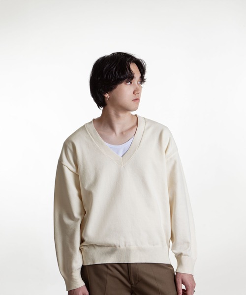 ZIP FIVE -White Line- セーター ニット 「White Line」 リラックス