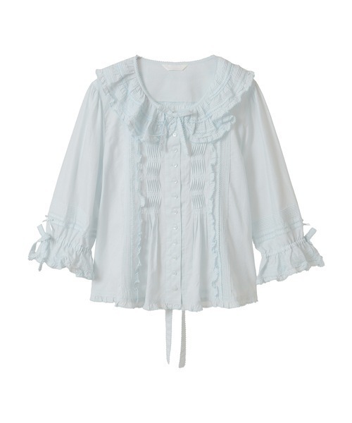 PINK HOUSE（ピンクハウス） ブラウス シャツ ローンフリルブラウス