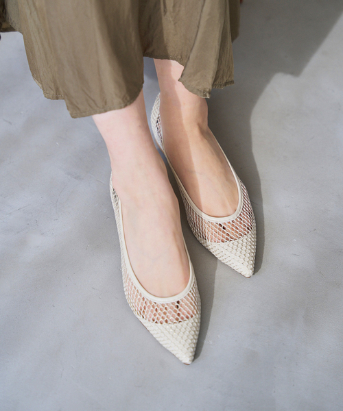 LE TALON（ル タロン） シューズ 「追加3」ポインテッドネットフラット