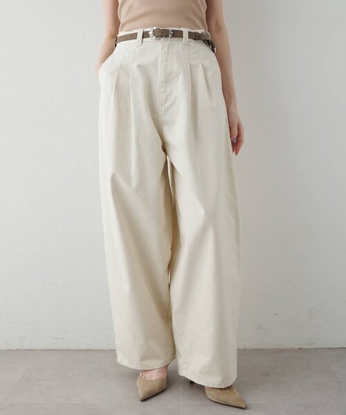 Whim Gazette（ウィム ガゼット） チノパン タックチノパンツ