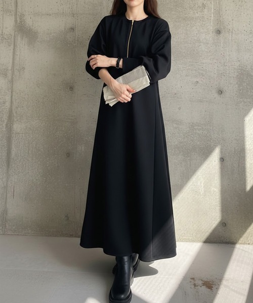 PINKY&DIANNE（ピンキー アンド ダイアン） 長袖ワンピース 36 ブルー