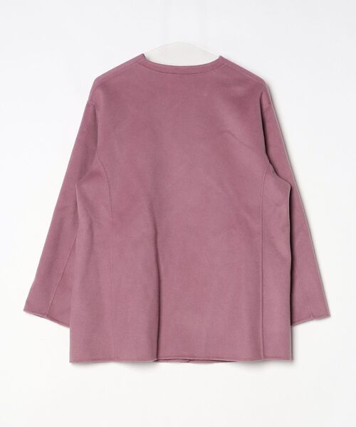 SLOBE IENA（スローブイエナ） ノーカラーコート - ピンク レディース