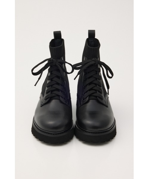 STACCATO（スタッカート） ブーツ リードニットコンビレースアップ