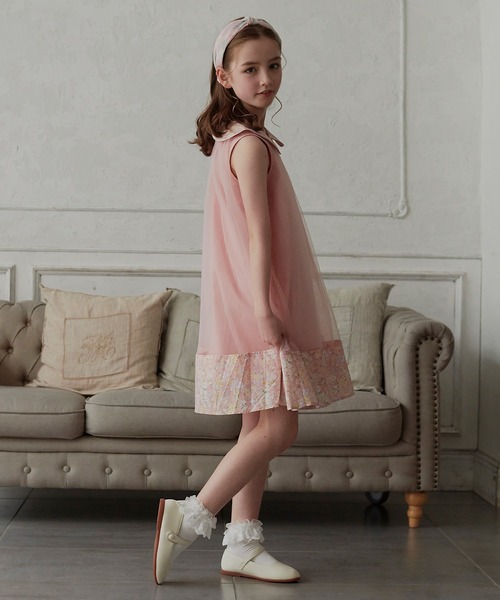 DRESCCO（ドレスコ） ワンピース フラワーカラー＆ヘムピンクチュール