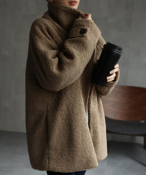 Danton（ダントン） ノーカラージャケット 36 ベージュ レディース