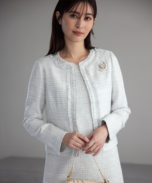 組曲（KUMIKYOKU） ジャケット ノーカラージャケット 「セットアップ