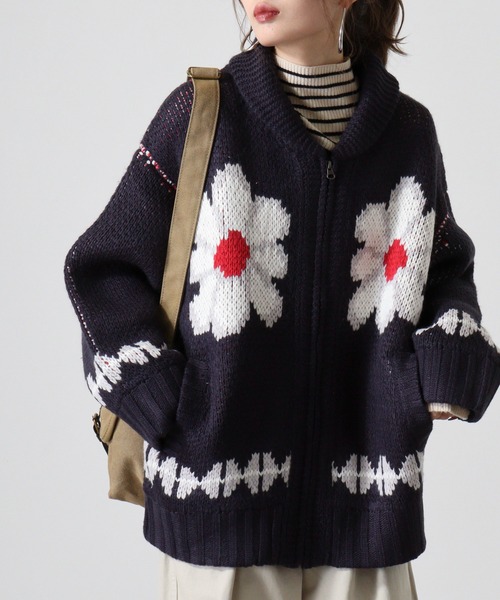 ATELANE（アテレーン） セーター ニット モチーフカウチンニット