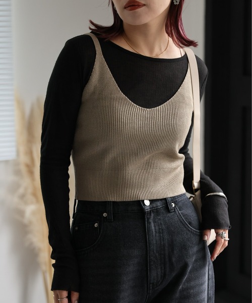 ap retro キャミソール ニットビスチェ : ZOZOTOWN Yahoo!店 - 通販