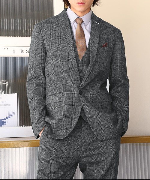 Cloudstyle セットアップ 「Cloudstyle」グレンチェック スリーピース