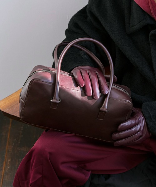 soerte ハンドバッグ Square Utility Leather Bag / スクエアレザー
