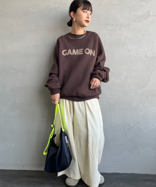 AMERICANA（アメリカーナ） トレーナー スウェット GAME ON フロッキー