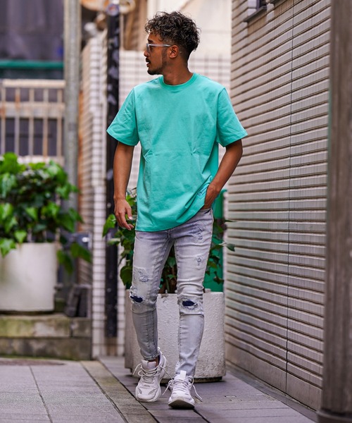 adamsJUGGLER（アダムスジャグラー） ジーンズ L/インディゴダメージ