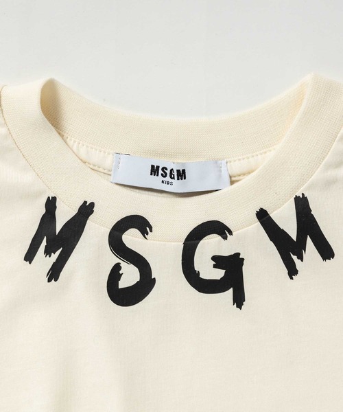 MSGM（エムエスジーエム） tシャツ Kids ＆ Junior ブランドロゴ半袖T