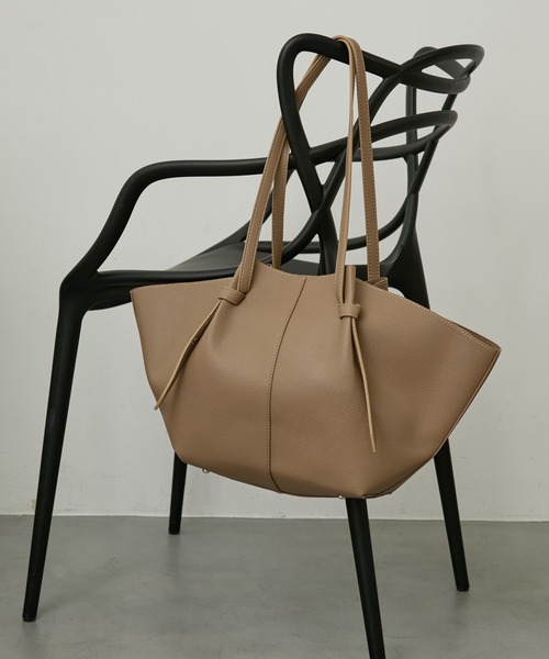 uyu. トートバッグ 「インナーポーチ付き」シボレザー ビッグトート