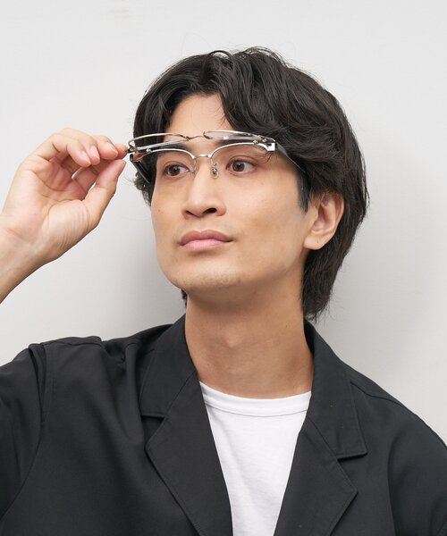 Zoff（ゾフ） 伊達メガネ メガネ 眼鏡 ウェリントン型メガネ｜跳ね上げ